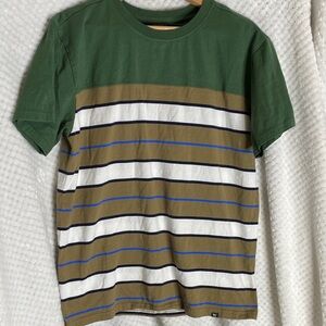 Houston White Target Green and Blue Striped T-Shirt